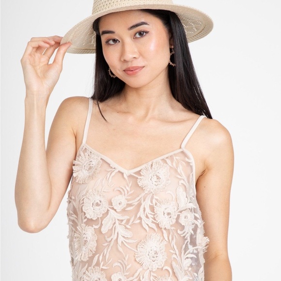 Anthropologie Eva Franco Floral Appliqué Cami - Picture 11 of 11